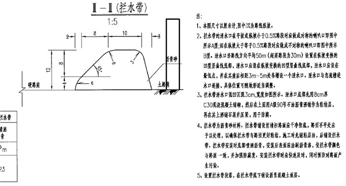 標(biāo)準(zhǔn)混凝土攔水帶圖紙